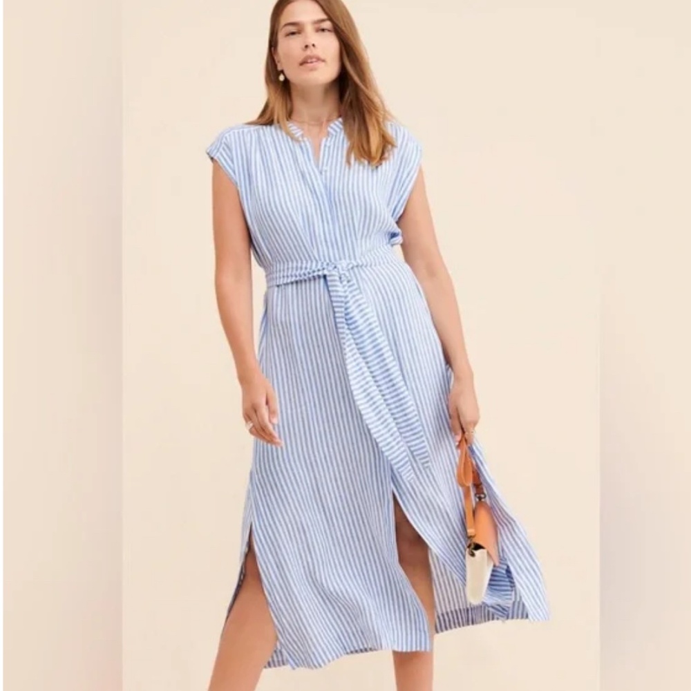 AYR Striped linen dress